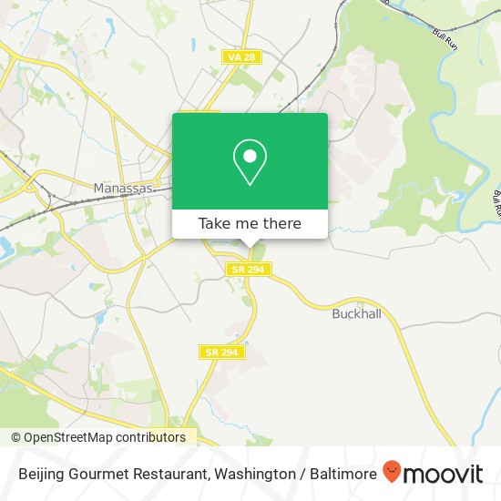 Mapa de Beijing Gourmet Restaurant, 9886 Liberia Ave