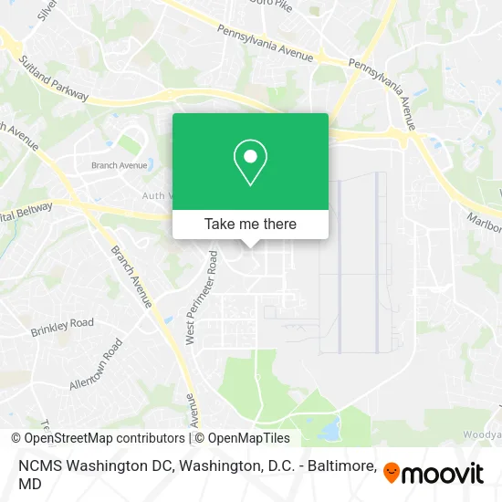 Mapa de NCMS Washington DC