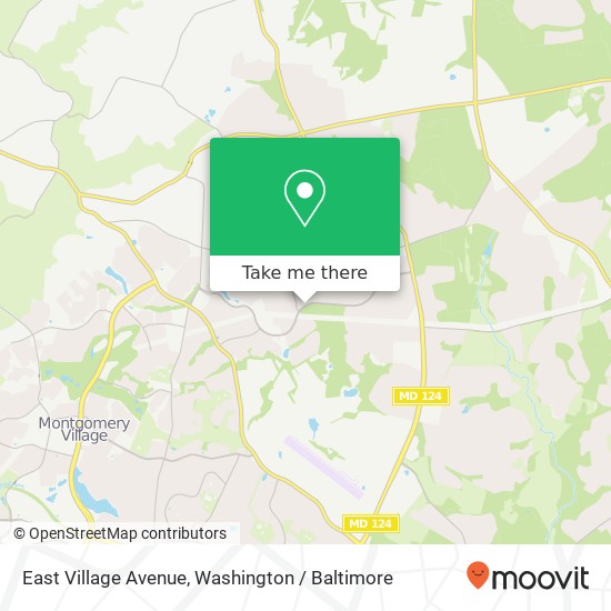 East Village Avenue, E Village Ave, Montgomery Village, MD, USA map