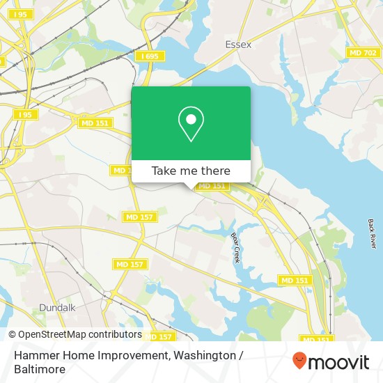Mapa de Hammer Home Improvement, 2731 North Point Rd