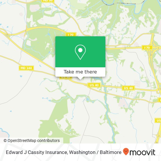 Mapa de Edward J Cassity Insurance, 10300 Baltimore National Pike