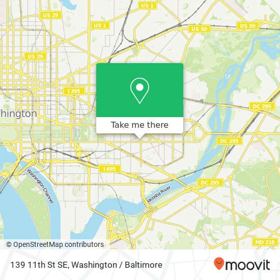 139 11th St SE, Washington, DC 20003 map