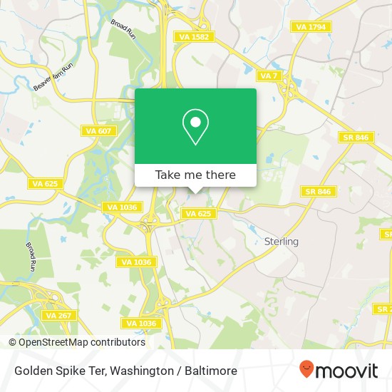 Golden Spike Ter, Sterling, VA 20166 map