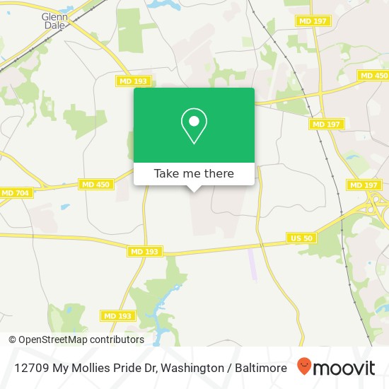 12709 My Mollies Pride Dr, Bowie (BOWIE), MD 20720 map