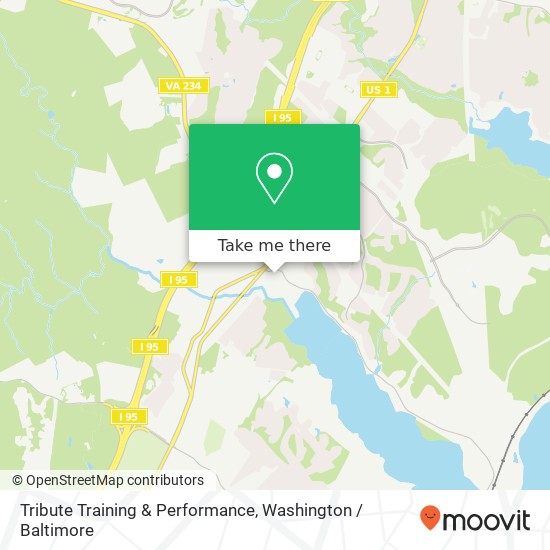 Mapa de Tribute Training & Performance, 17650 Possum Point Rd