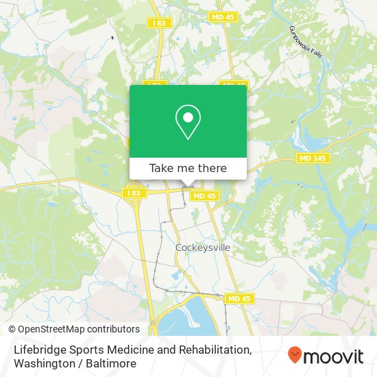 Lifebridge Sports Medicine and Rehabilitation, 118 Shawan Rd map