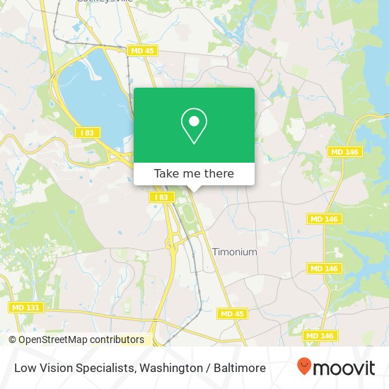 Mapa de Low Vision Specialists, 2219 York Rd