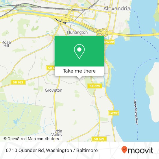 6710 Quander Rd, Alexandria, VA 22307 map