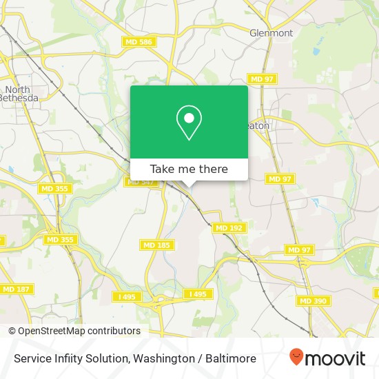 Mapa de Service Infiity Solution, 10410 Kensington Pkwy