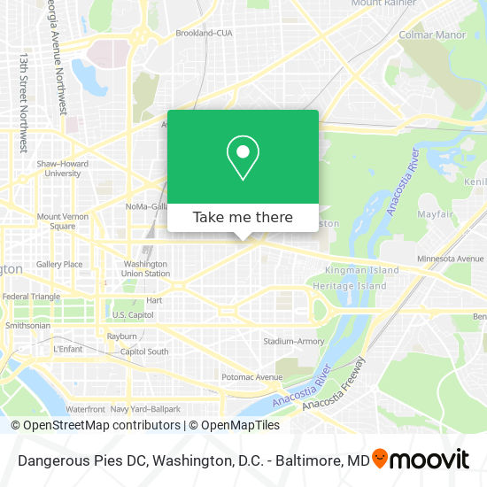Mapa de Dangerous Pies DC