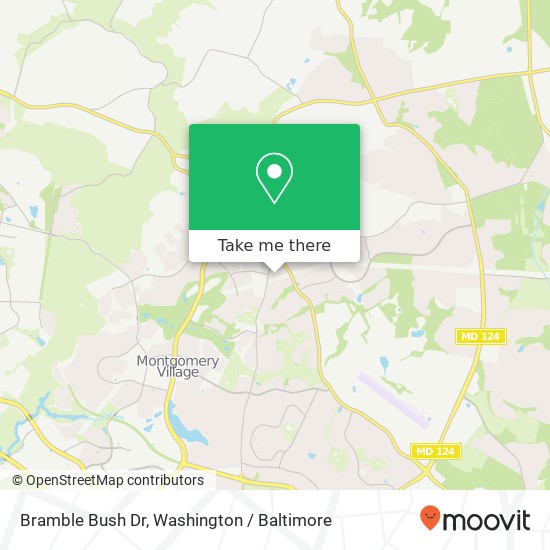 Mapa de Bramble Bush Dr, Gaithersburg, MD 20879