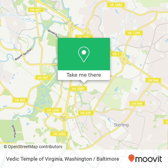 Vedic Temple of Virginia, 21580 Atlantic Blvd map