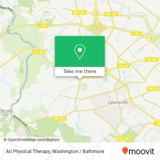 Ati Physical Therapy, 836 N Rolling Rd map