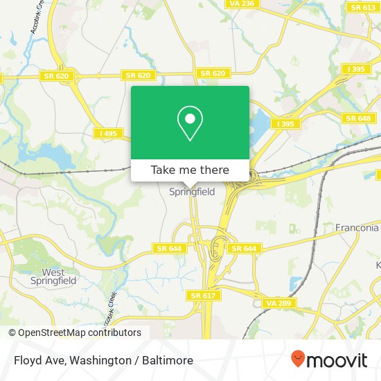 Floyd Ave, Springfield, VA 22150 map