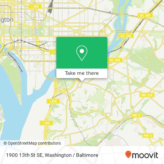 1900 13th St SE, Washington, DC 20020 map