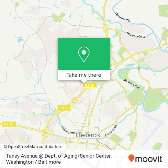 Mapa de Taney Avenue @ Dept. of Aging / Senior Center
