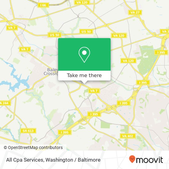 Mapa de All Cpa Services, 4900 Leesburg Pike