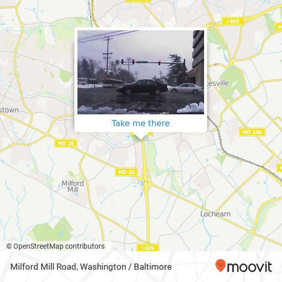 Mapa de Milford Mill Road, Milford Mill Rd & Scotts Level Rd, Windsor Mill, MD 21244, USA