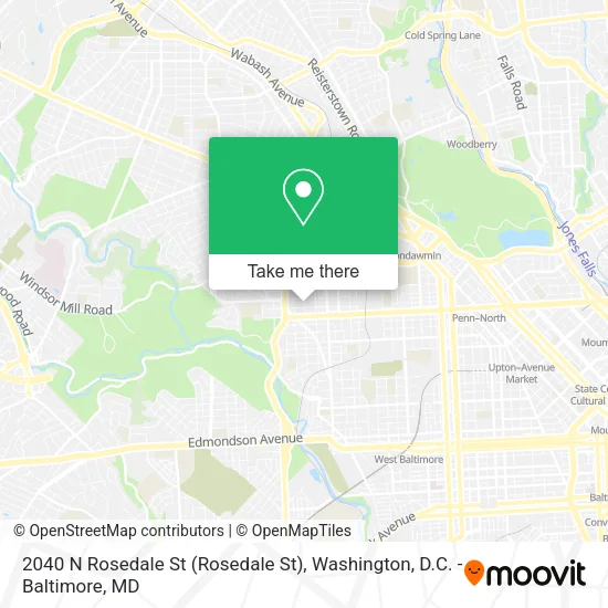 2040 N Rosedale St map