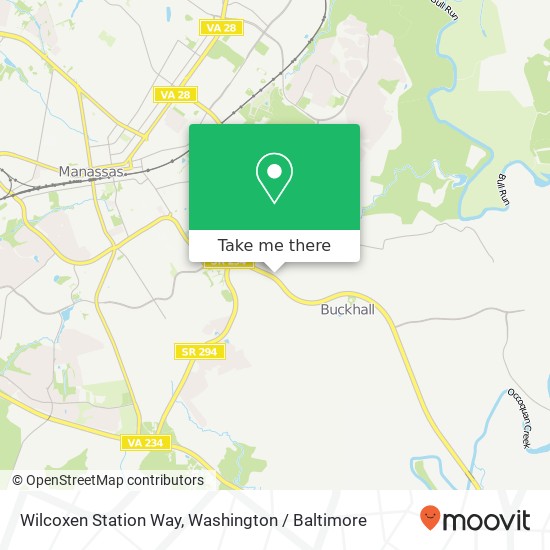 Mapa de Wilcoxen Station Way, Manassas, VA 20111