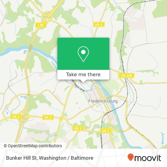 Bunker Hill St, Fredericksburg, VA 22401 map