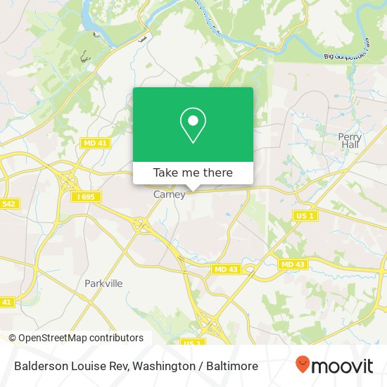 Mapa de Balderson Louise Rev, 3215 E Joppa Rd
