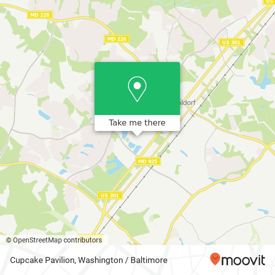 Mapa de Cupcake Pavilion, Waldorf, MD 20603