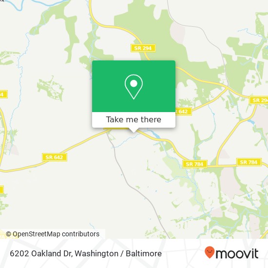 Mapa de 6202 Oakland Dr, Woodbridge, VA 22193