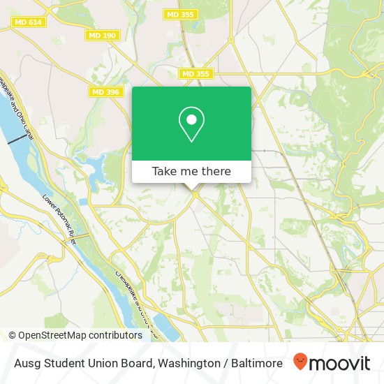 Ausg Student Union Board, 4400 Massachusetts Ave NW map