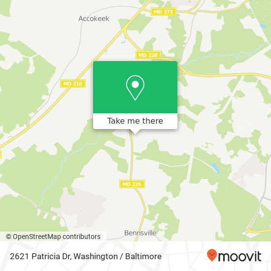 Mapa de 2621 Patricia Dr, Waldorf, MD 20603