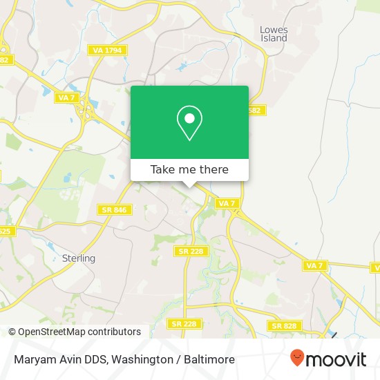 Mapa de Maryam Avin DDS, 47100 Community Plz