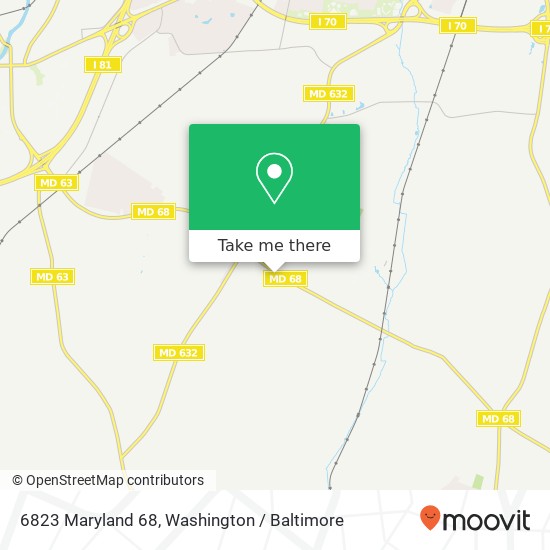 Mapa de 6823 Maryland 68