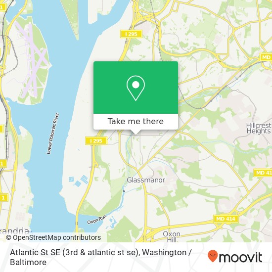 Atlantic St SE (3rd & atlantic st se), Washington, DC 20032 map