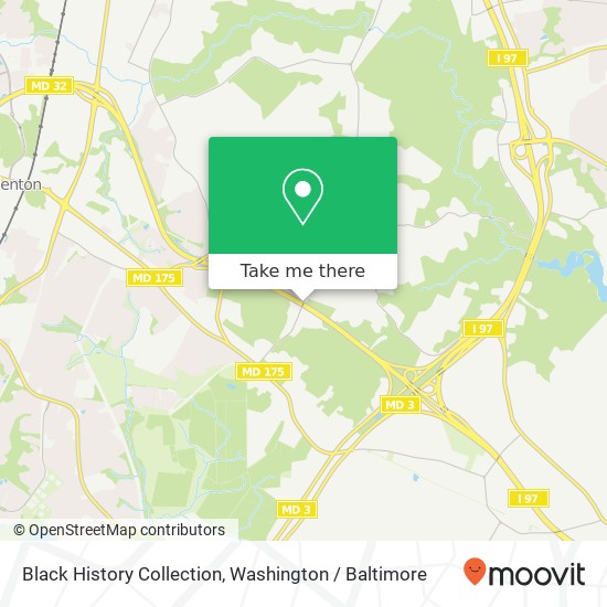 Black History Collection, MD-32 map