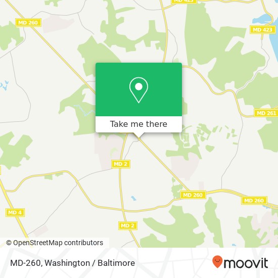 Mapa de MD-260, Owings, MD 20736