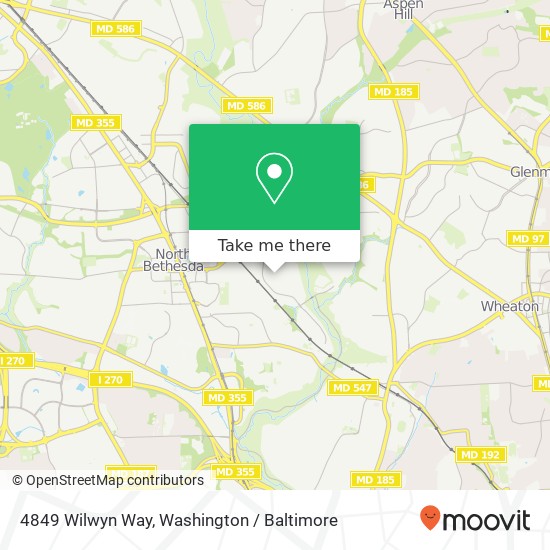 4849 Wilwyn Way, Rockville, MD 20852 map