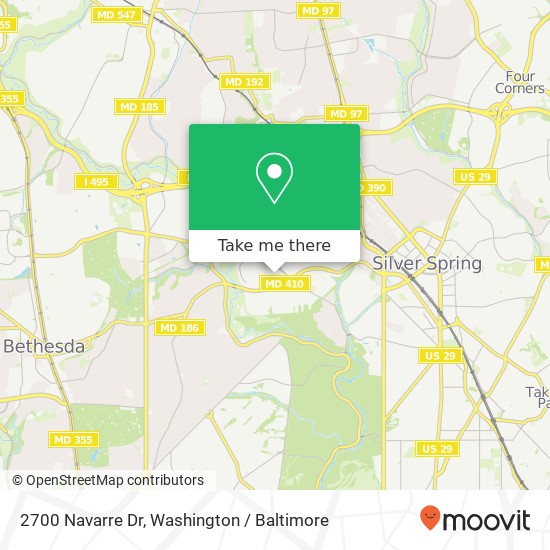 2700 Navarre Dr, Chevy Chase, MD 20815 map