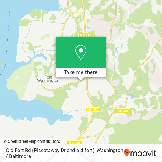 Old Fort Rd (Piscataway Dr and old fort), Fort Washington, MD 20744 map