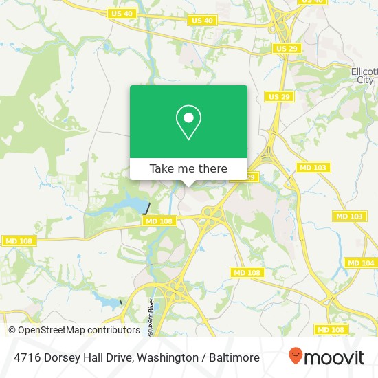 4716 Dorsey Hall Drive, 4716 Dorsey Hall Dr, Ellicott City, MD 21042, USA map