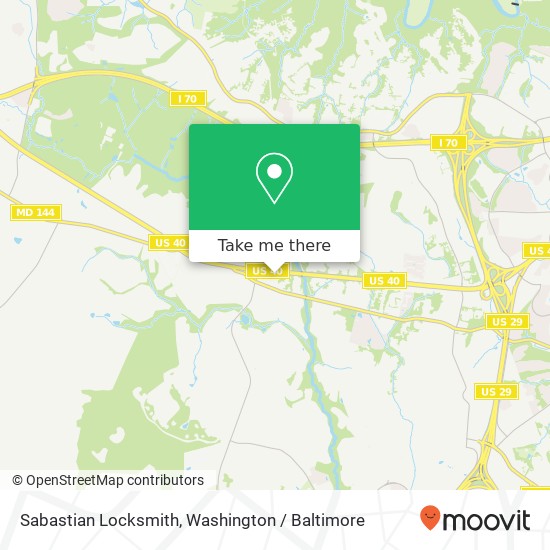Mapa de Sabastian Locksmith, 10031 Baltimore National Pike