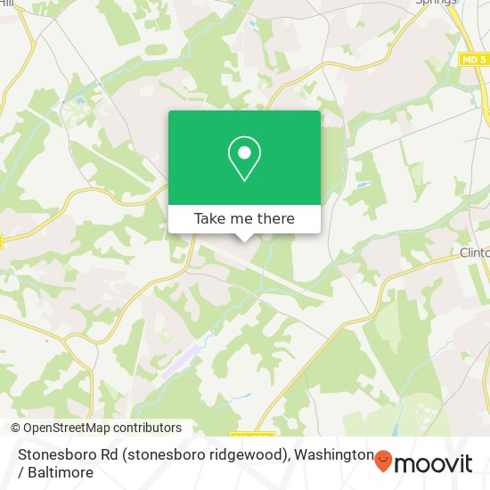 Mapa de Stonesboro Rd (stonesboro ridgewood), Fort Washington, MD 20744