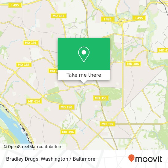 Mapa de Bradley Drugs, 6900 Arlington Rd