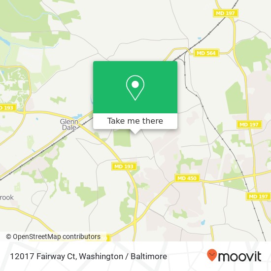 12017 Fairway Ct, Glenn Dale, MD 20769 map