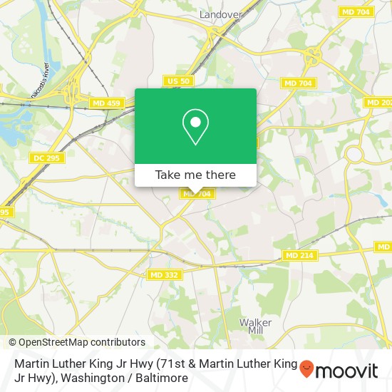 Martin Luther King Jr Hwy (71st & Martin Luther King Jr Hwy), Capitol Heights, MD 20743 map