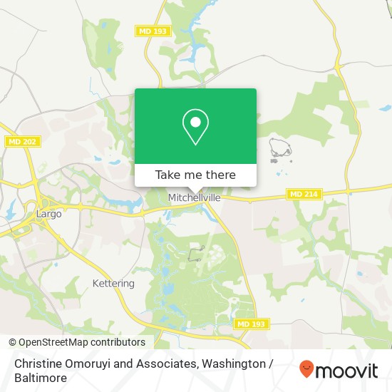 Christine Omoruyi and Associates, Bowie, MD 20721 map