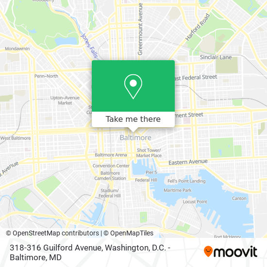 Mapa de 318-316 Guilford Avenue