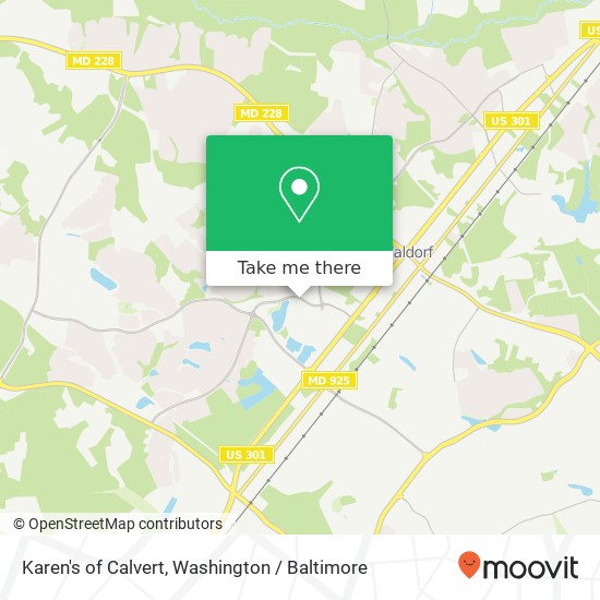 Mapa de Karen's of Calvert, 11110 Mall Cir