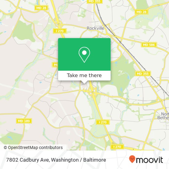 7802 Cadbury Ave, Potomac, MD 20854 map