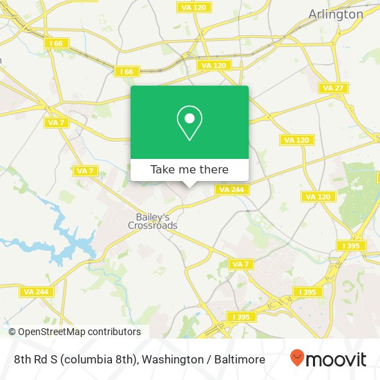 8th Rd S (columbia 8th), Arlington, VA 22204 map