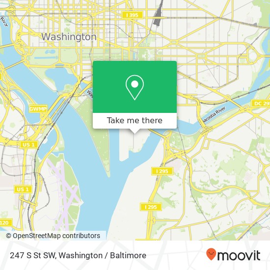 247 S St SW, Washington, DC 20024 map